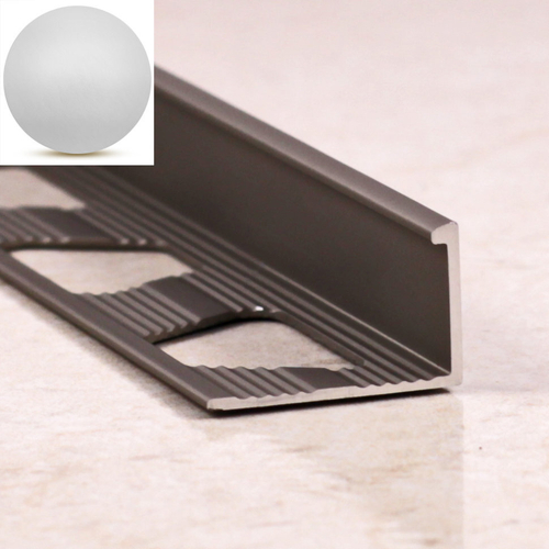 Алюминиевый Г-образный профиль ПО-Г14 серебро матовое 2700 мм