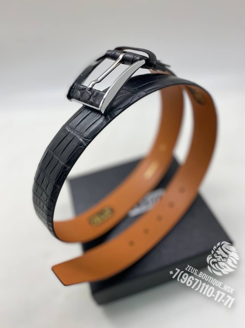 Ремень Zilli из кожи крокодила