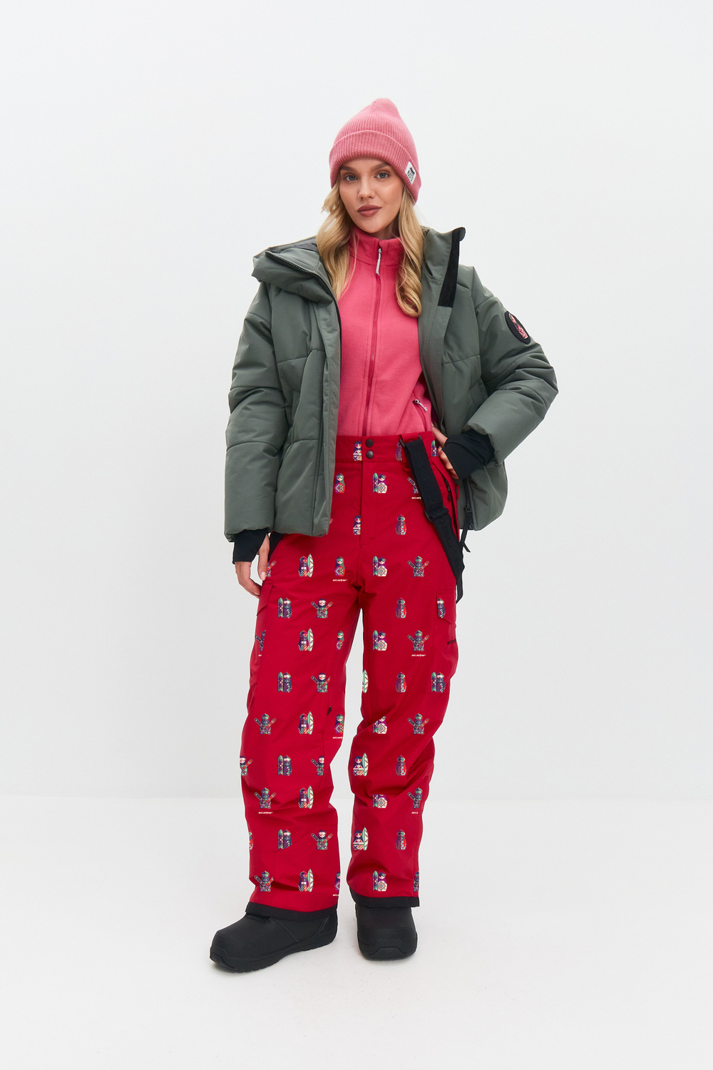 Брюки горнолыжные утепленные (маджента\пурпурные)