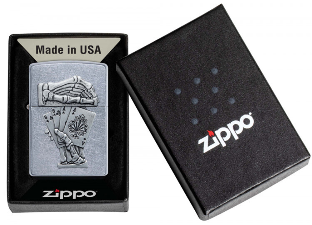 Зажигалка ZIPPO 49536 Dead Mans Hand Emblem Design