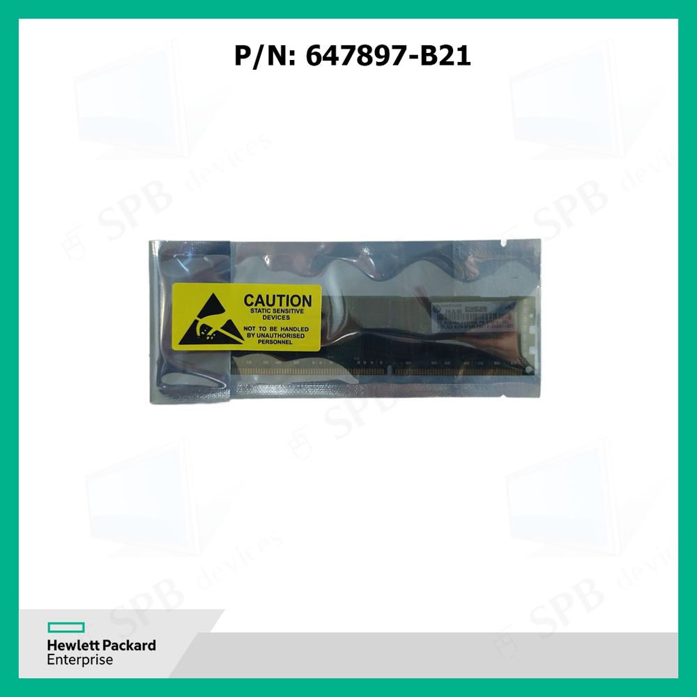 Модуль памяти HP 8 ГБ (1x8 ГБ) Dual Rank x4 PC3L-10600 (DDR3-1333) Reg CAS-9 LP (664690-001) (647897-B21)