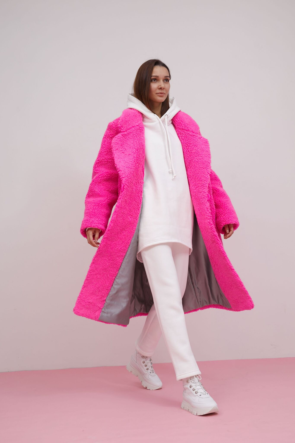 Брюки с начесом зауженные