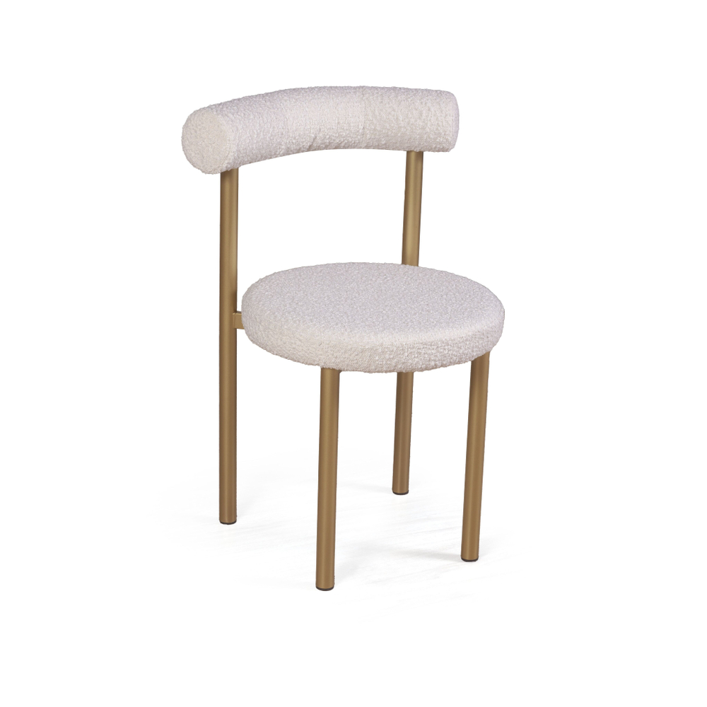 Стул Biggi, букле Turin ivory / опоры золото