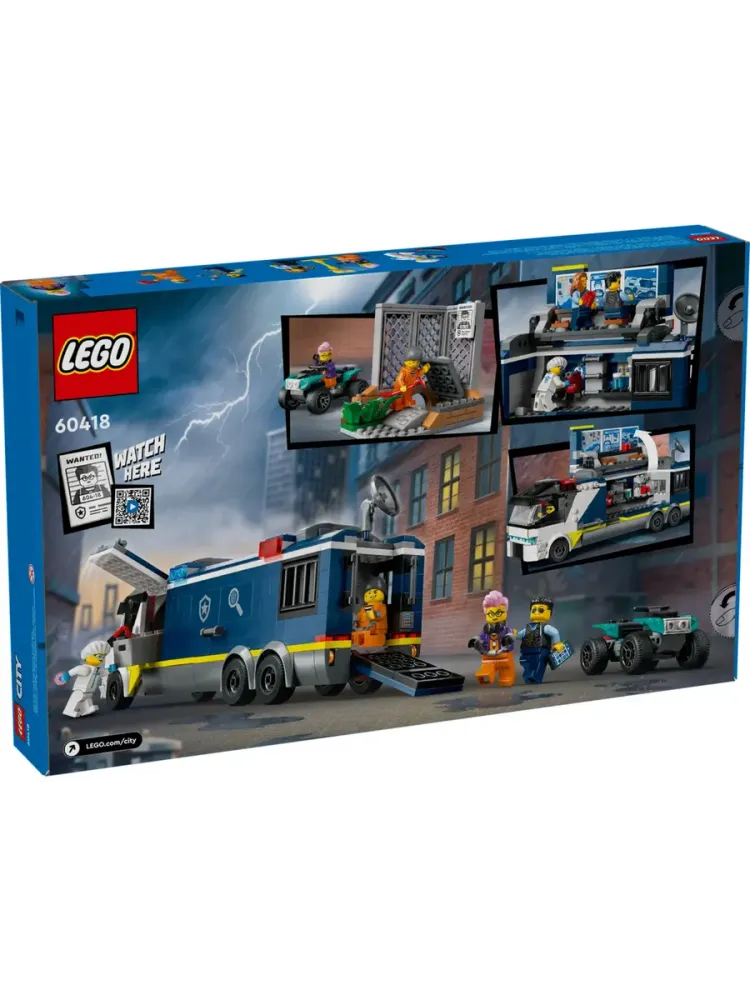 Конструктор City 60418 Полицейский грузовик с лабораторией