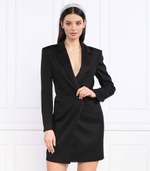 хлопковое платье dackea BOSS BLACK - черный(50486284)