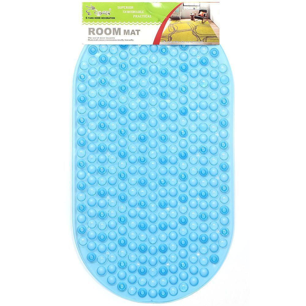 Коврик для ванной, антискольз, 0.38х0.69 м, ПВХ, син, Y3-678