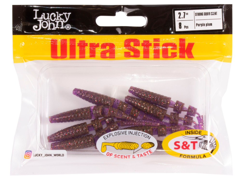 Мягкая съедобная приманка LJ Pro Series Ultra Stick 2.7 in (68 мм), цвет S13, 8 шт