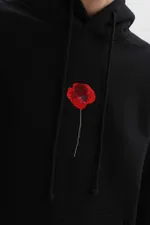 Худи Гербарий Мак Warm Черный