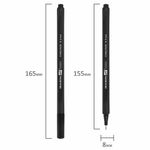 Ручки капиллярные (линеры), 24 ЦВЕТА, BRAUBERG ART "Classic", трехгранные, металлический наконечник, линия письма 0,4 мм, 144148