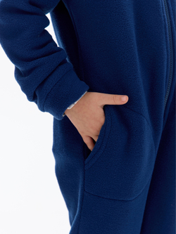 Теплый флисовый комбинезон с карманами