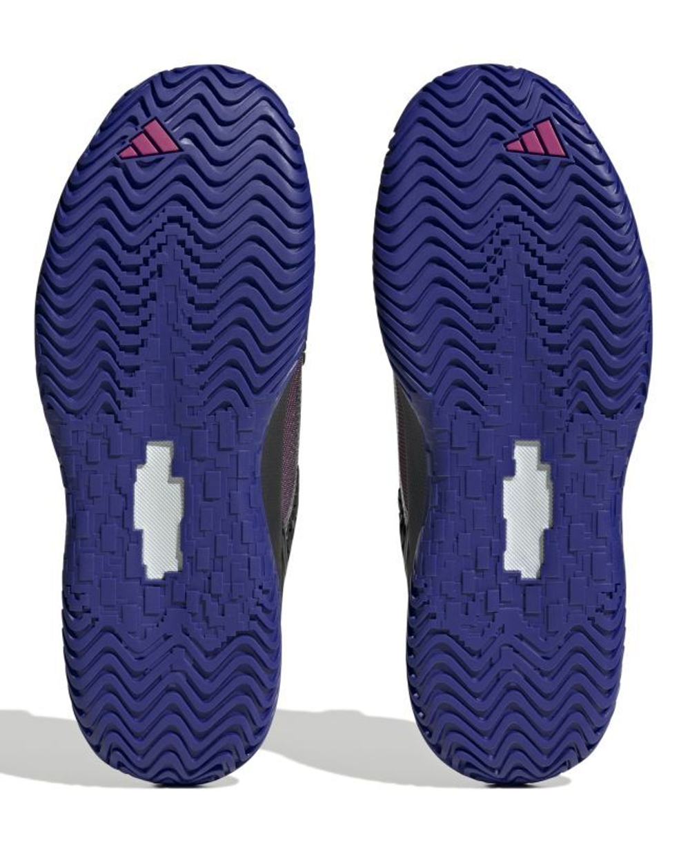 Мужские кроссовки теннисные Adidas SoleMatch Control M - core black/core black/lucid fuchsia