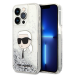 Чехол Lagerfeld Karl переливающиеся блестки для iPhone 15promax
