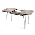 Стол Паук разборный раздвижной В1, пластик Дуб Вотан / Хром