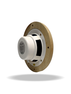 Влагостойкий динамик с декоративной дубовой сеткой SW 525 Wood - Round, для бани и сауны