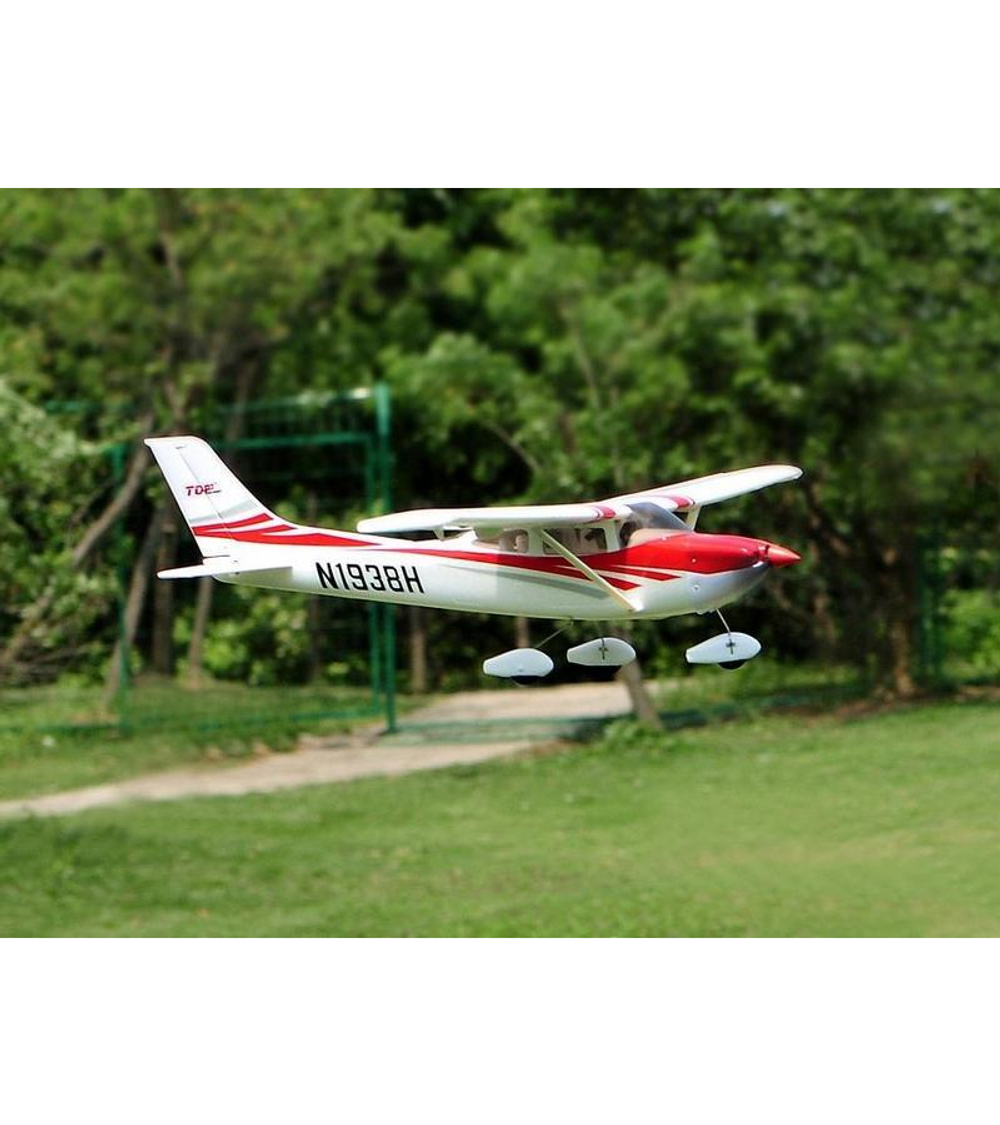 Радиоуправляемый самолет Top RC Cessna 182 400 class синяя 965мм 2.4G 4-ch LiPo RTF