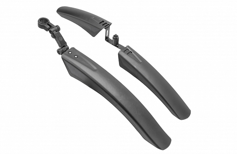 Крылья 24"-26" быстросъемные XGNB-060 пластиковые чёрные полуфэтбайк