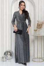 Платье Сияющий выход (серебро) П12044 LT Collection