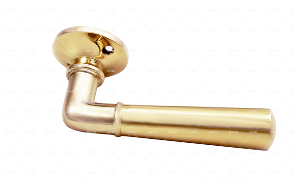 Ручка латунная дверная поворотная Конус