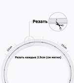 Гибкий неон 25м, DIP светодиоды, IP67, желтый, самоклеящийся