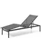Шезлонг Lesina из алюминия и ткани графитового цвета