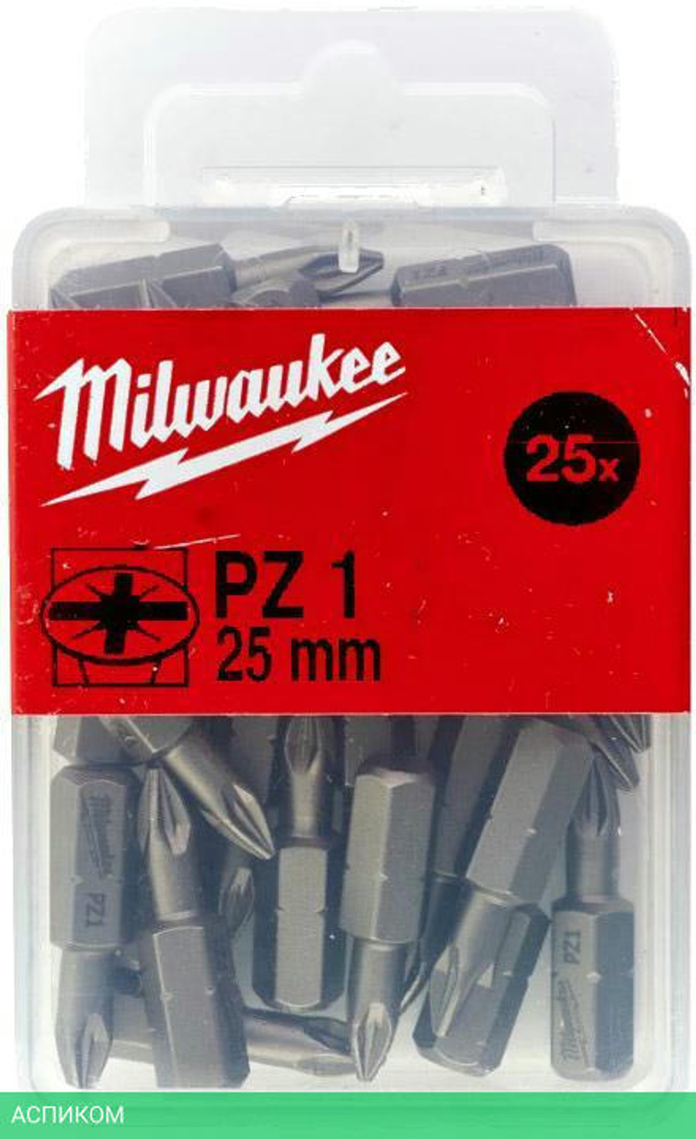 Бита Milwaukee PZ1 25мм 25шт (4932399589)