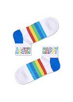 Носки унисекс Rainbow Stripe 1/4 Crew Sock с цветными полосками (Размер: 25) (Цвет: черный)