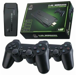 Портативная игровая консоль 2.4G Wireless Controllers Gamepad 64ГБ / Приставка M8 4K HD 10289 игр / Подключение к TV, контроллер для PS1/FC/GBA ретро