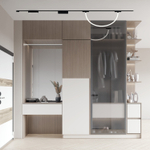 DK5357-BK Светильник для трека Air, серия Ray 4000 со светодиодом, ?22*L1000MM, 48V DC, 12W, RA?90, 360°, 4000K, IP20, черный, алюминий