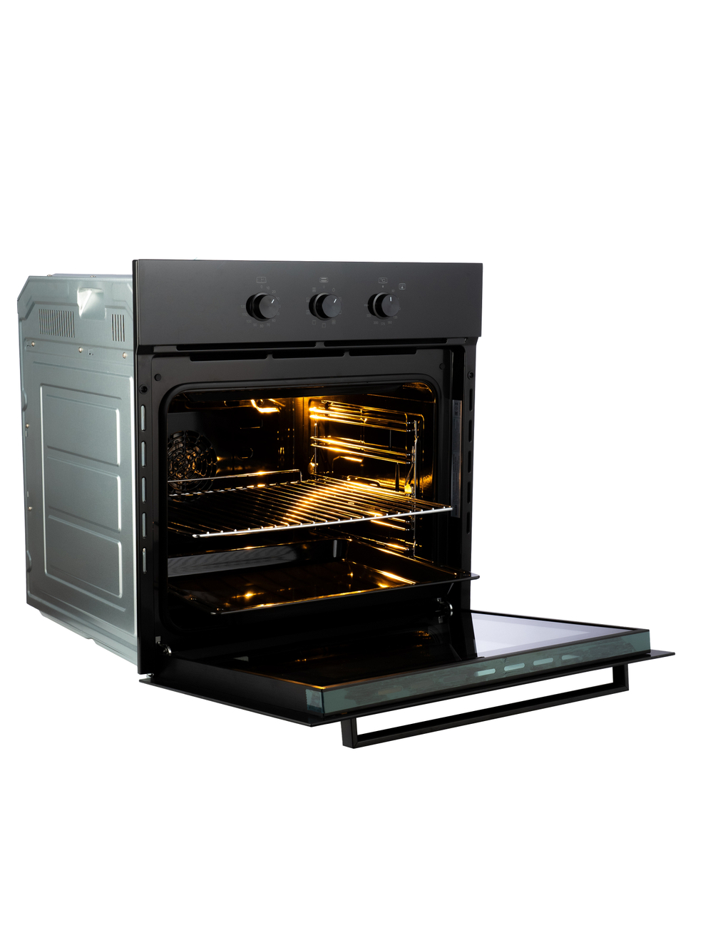 Духовой шкаф электрический встраиваемый MBO 6709-01 (BLACK) черное стекло, 70л, 9 режимов, до 250 Со (MACBI)
