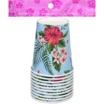 Стакан бумажный 0,2л в наборе 10 шт «Тропическое настроение»