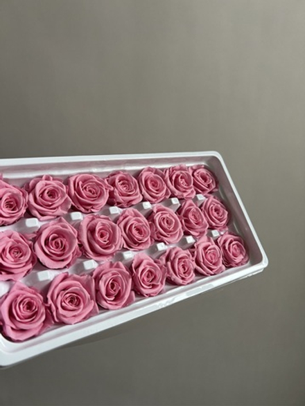 Роза классическая ярко-розовая d=2-3 см (упак 21 шт)