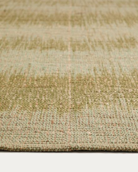 Зеленый джутовый ковер Lirmo, 200 x 300 см