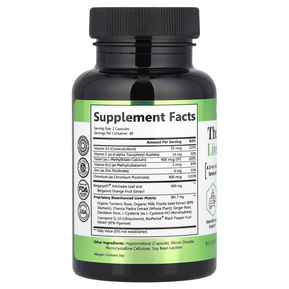 Zen Nutrients, The Everyday Liver Vitamin ™, 60 капсул