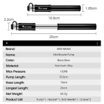 Насос ручной велосипедный West Biking, YP0711136