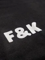 Футболка Hardlunch оверсайз F&K черная