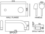 Внешняя часть смесителя с изливом FLR-CHR-5233K