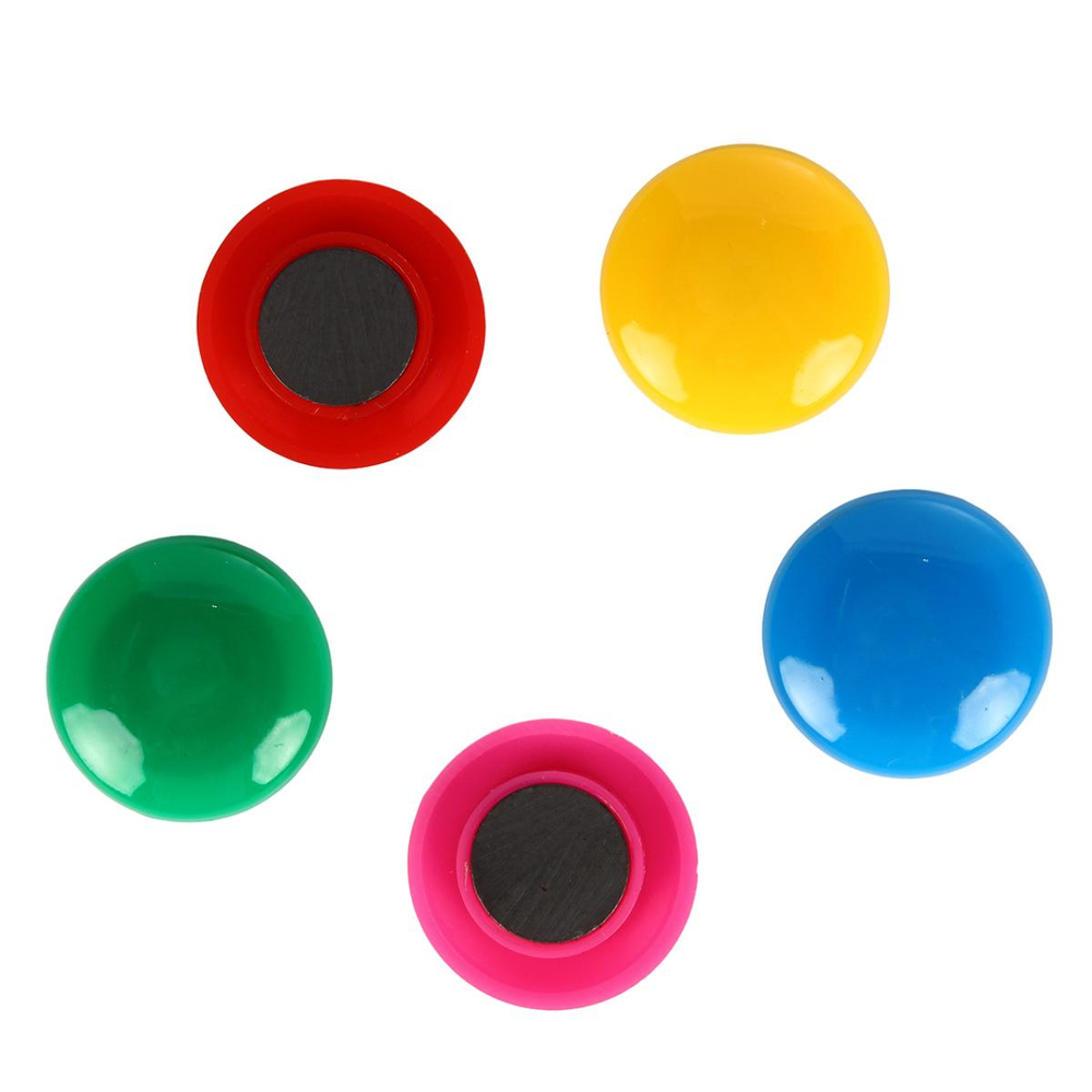 Набор магнитов, 5 штук 3см, цветные, на блистере