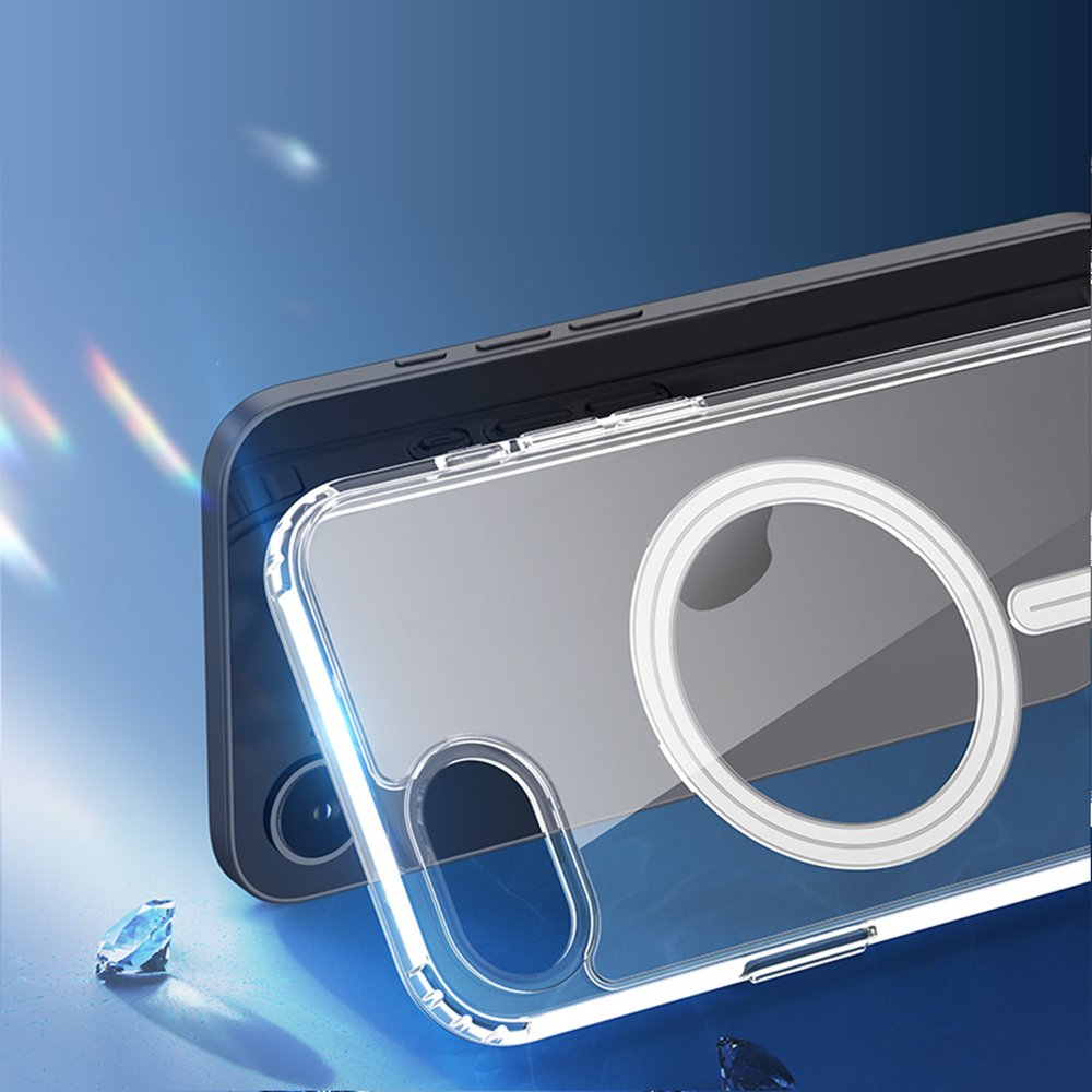 Усиленный прозрачный чехол с MagSafe от Dux Ducis для iPhone 16e, серия Clin Mag Series Case