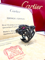 Кольцо Cartier с камнями