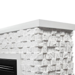 Каминокомплект: Очаг Electrolux EFP/P-3320RLS с порталом Quadro 30 камень песчаник античный бел