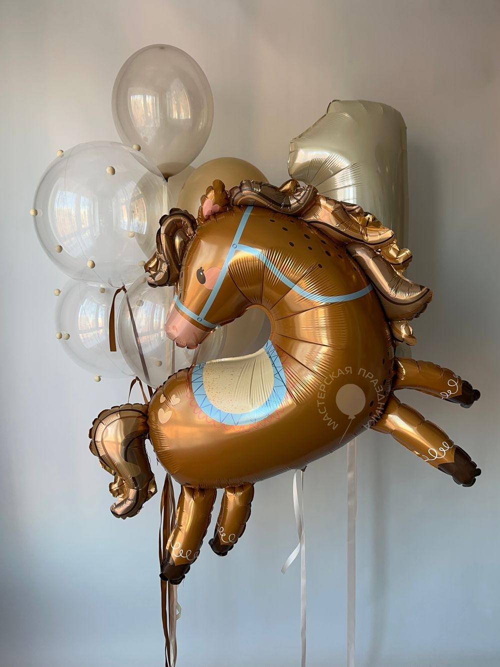 Воздушные шары для мальчика на 1 годик №8661 