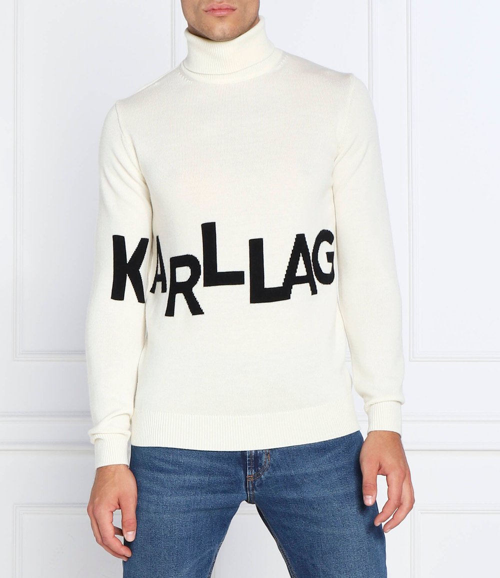 Хлопковый гольф Karl Lagerfeld - кремовый(655020 524399)