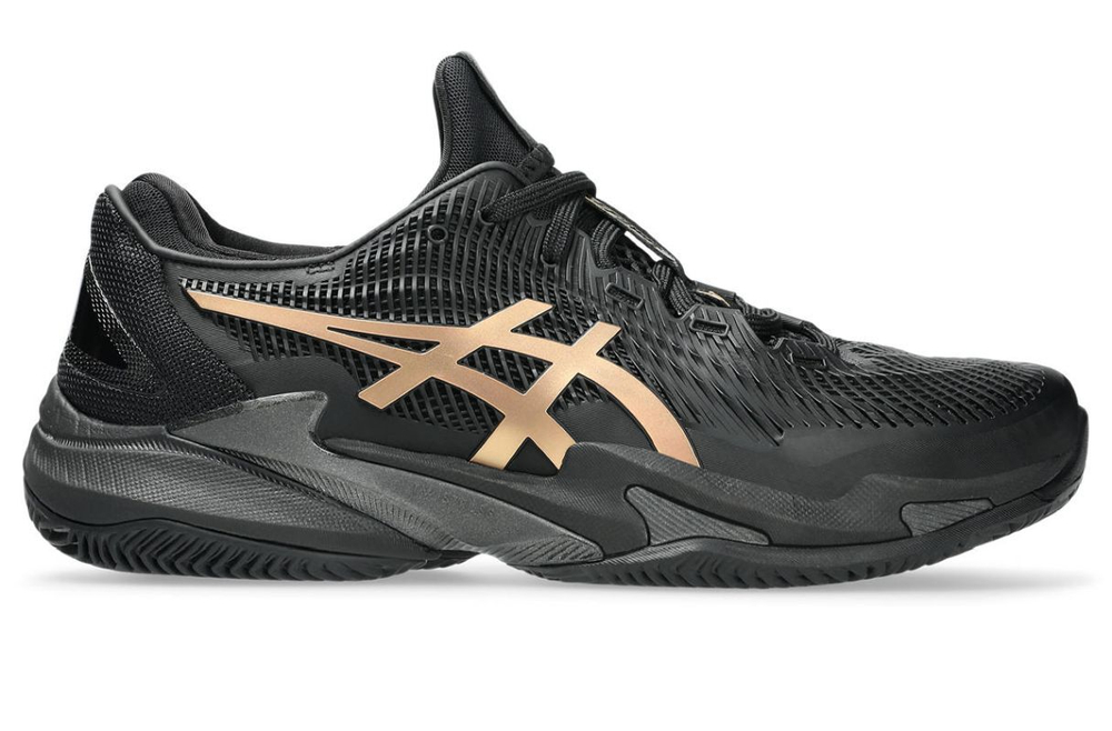 Мужские кроссовки теннисные Asics Court FF 3 Novak Clay Night Energy - black/prism gold