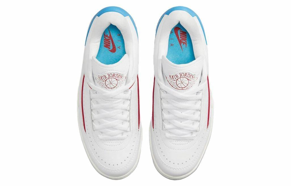 Кроссовки Jordan Air Jordan 2 Low "Gym Red And Dark Powder Blue" (Женская размерная сетка)