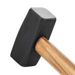 Кувалда, 1500 г, кованая головка, деревянная двухцветная рукоятка Sparta, 10907