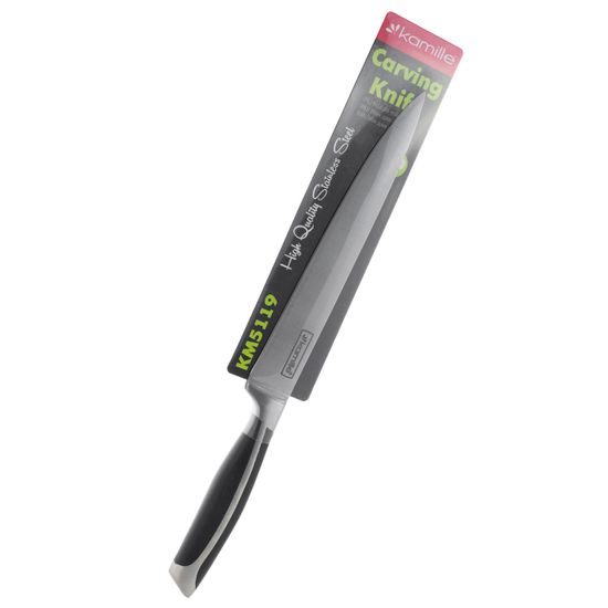 Нож разделочный для мяса Kamille КМ-5119 (лезвие 20 см; рукоятка 13 см) из нержавеющей стали