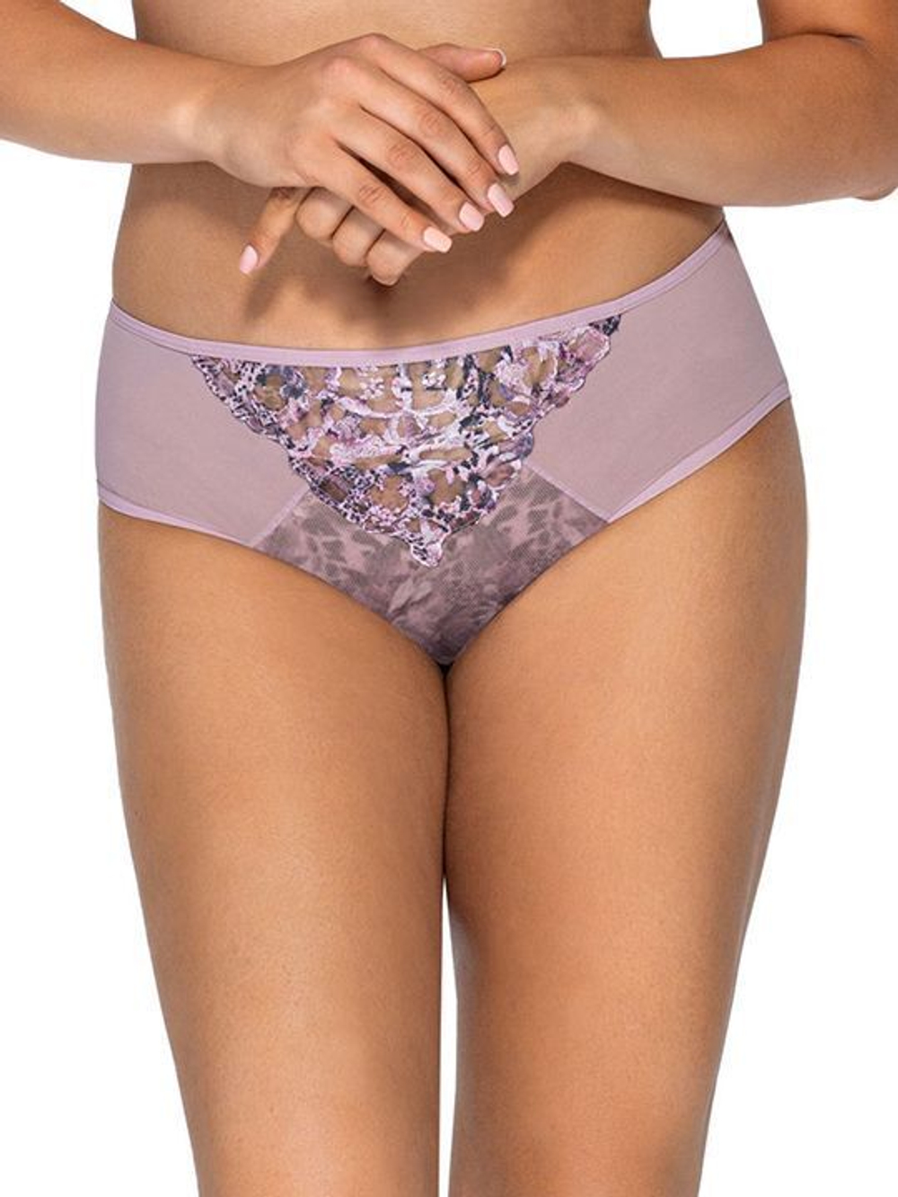 Оригинальные трусики-слипы нежной расцветки (Размер: XXXL) (Цвет: сиреневый)