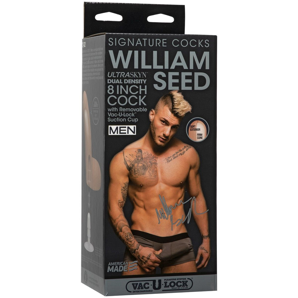Телесный фаллоимитатор William Seed 8 ULTRASKYN Cock - 21 см. (Цвет: телесный)