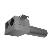 Присоединительная коробка VPDL 125/90×2 на 2 выхода (L=400), прямая круглая