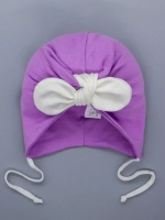 Чалма осенняя на завязках для девочки